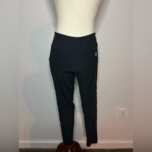 GTX Black Sheer Mesh Cutout Leggings